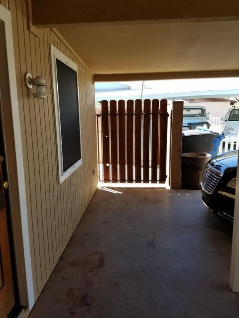 large gate to back yard