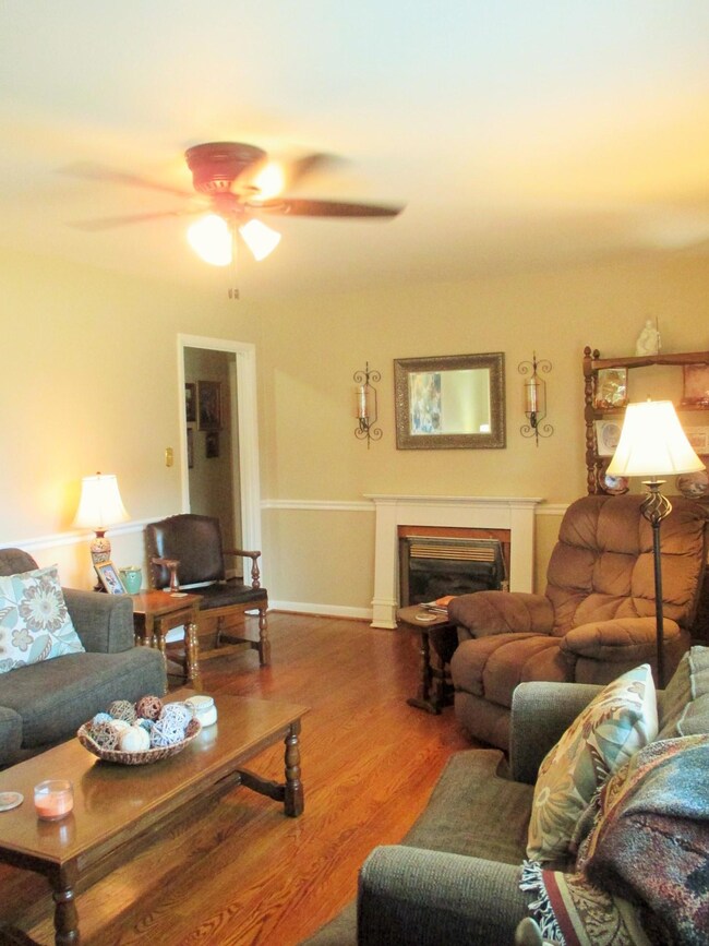 Room is convenient to bath and bedrooms...