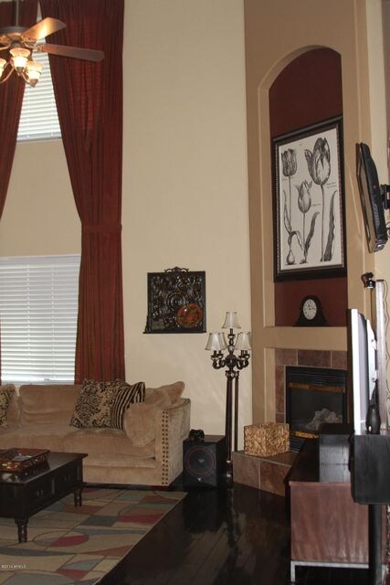 living room 24ft ceilings