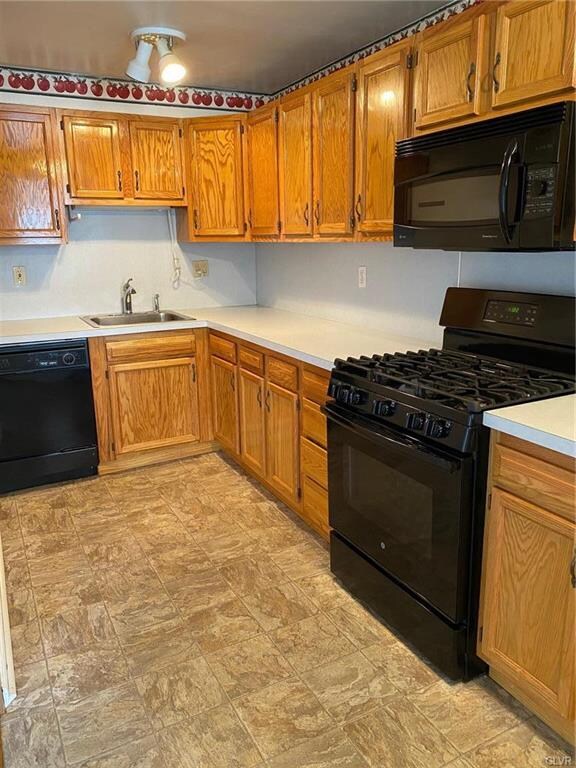 Kitchen has a new gas range
