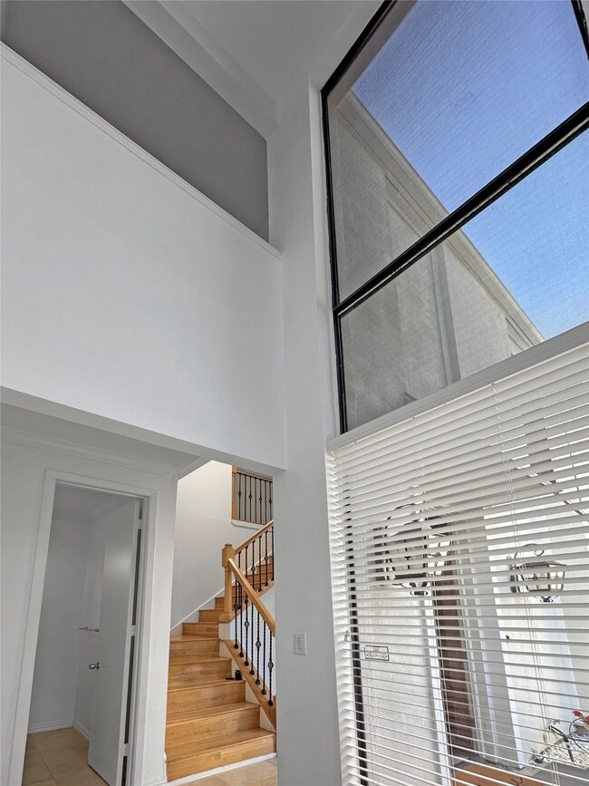 Nook looking up to second floor entertainment room