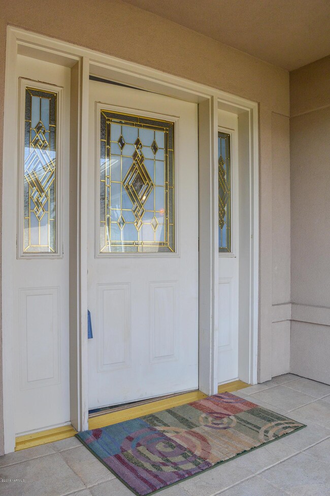 Leaded Glass and Brass Entry