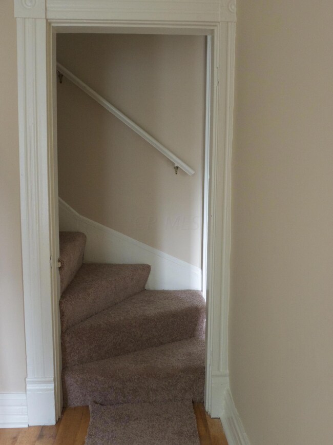 Staircase from dining room