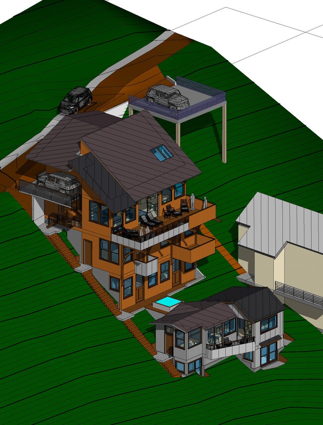 House on hillside