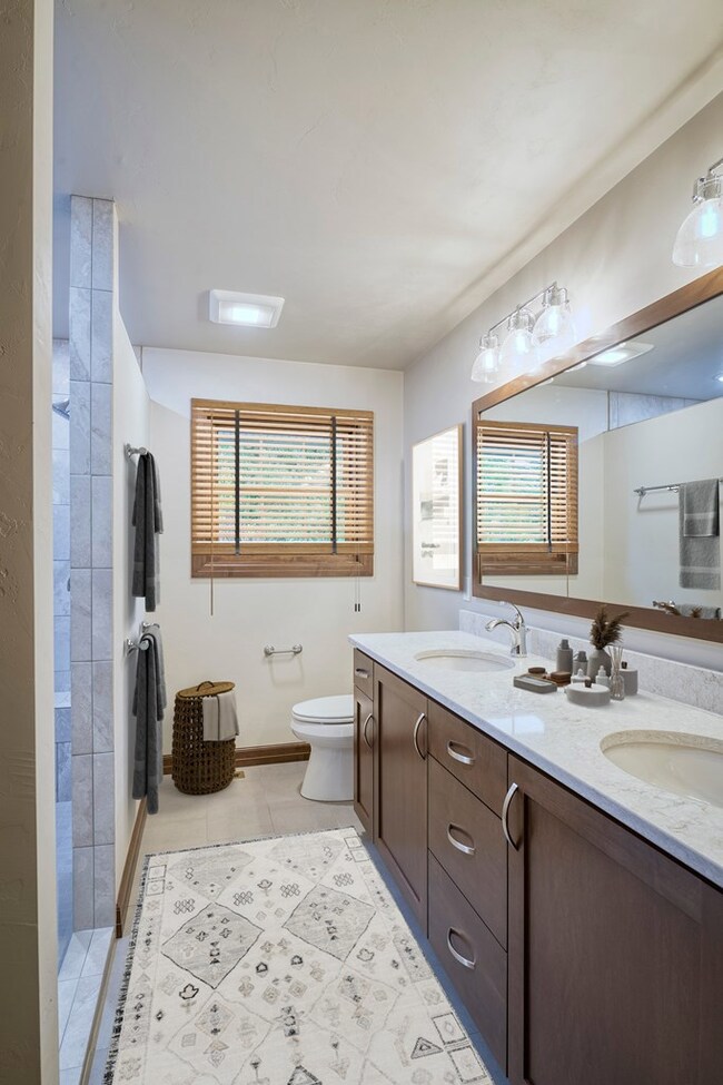 Virtually Staged Main Bathroom
