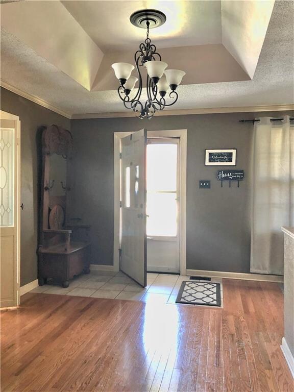 Foyer entry with beautiful hardwoods