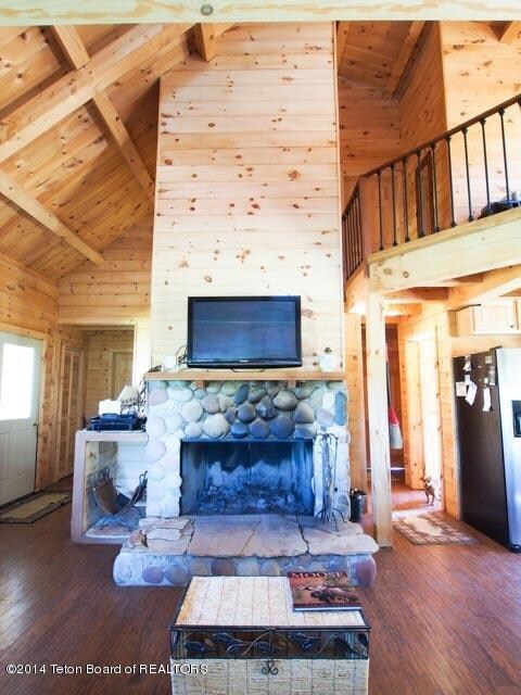 Wood fireplace