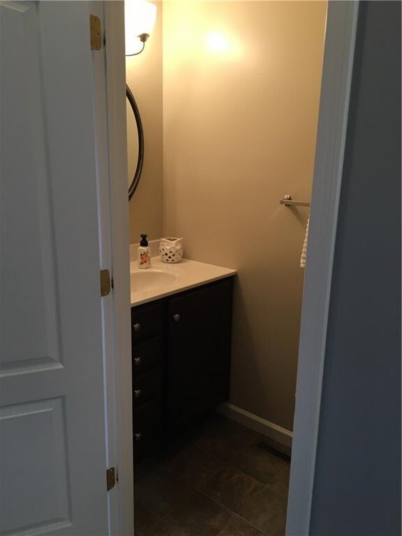 First floor powder room