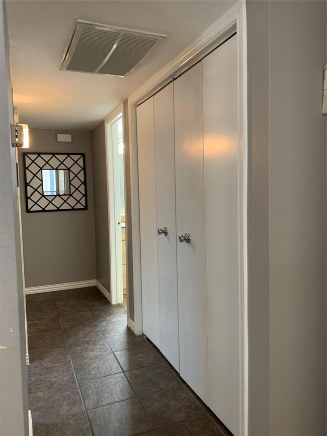 Hall with laundry closet