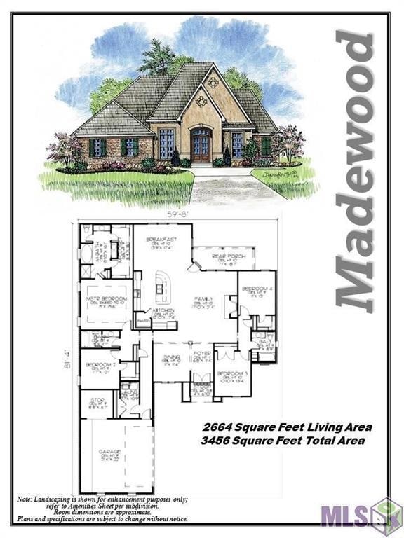 Floor plan from when it was built