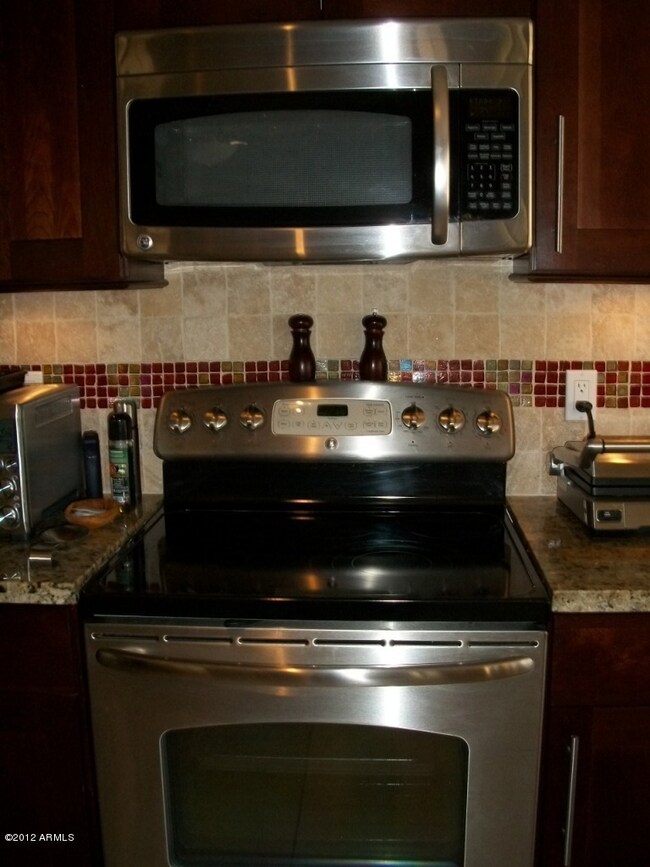 Flat Top Stove and Built-in Microwave