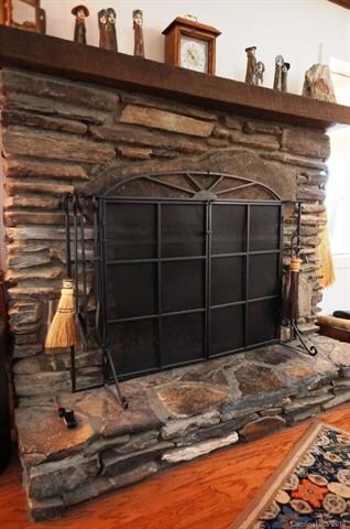 Stone Fireplace
