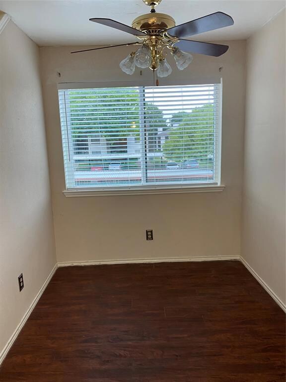 Separate dining area with large window