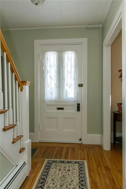The hallway boasts this beautiful...