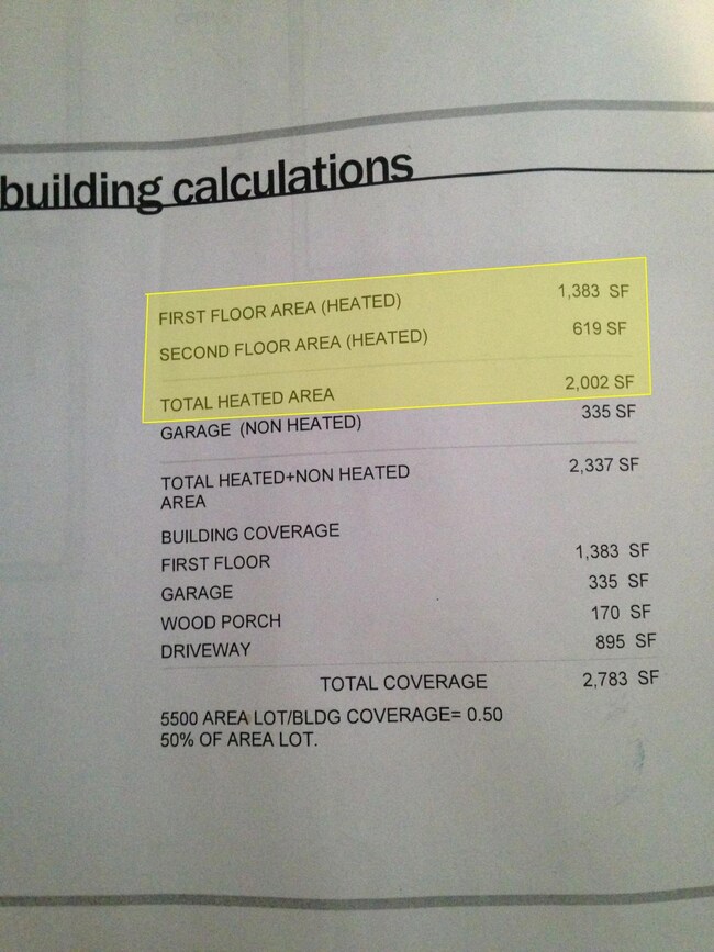 Square Footage Highlight