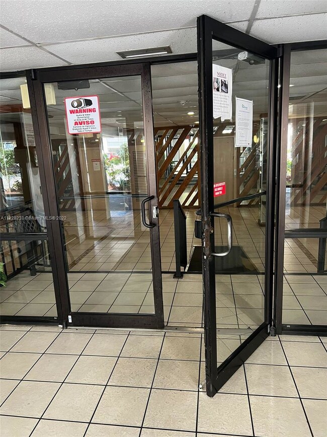 Key entry to the lobby