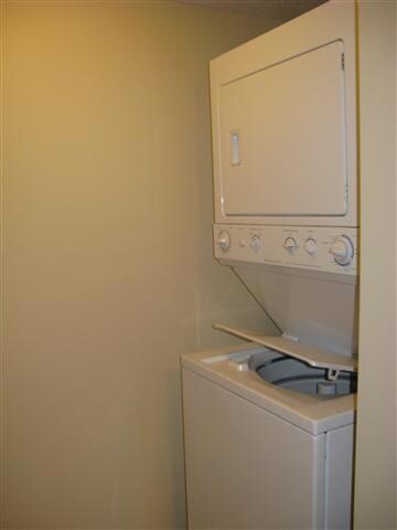 New washer and dryer included in the sale.