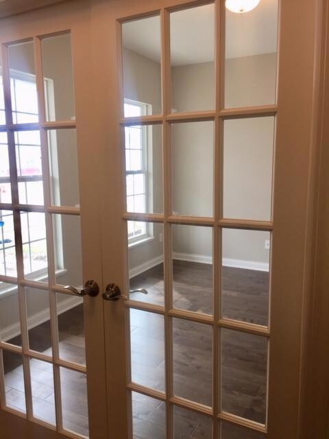 double doors to study