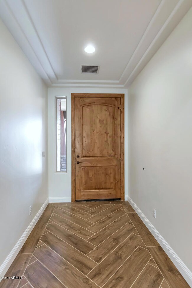 Front door into foyer