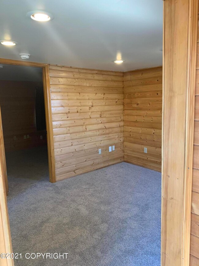 Professionally installed cedar walls