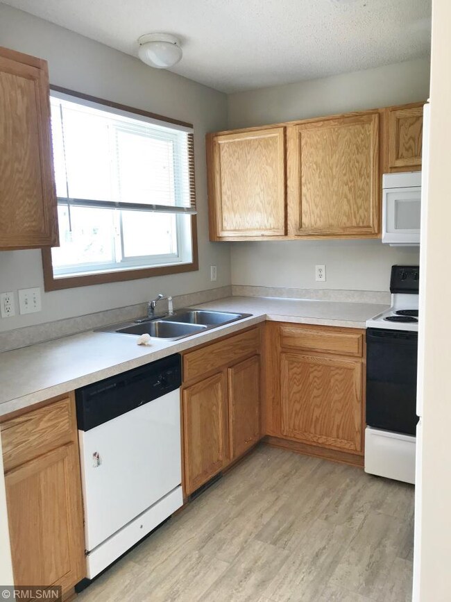 Kitchen with newer flooring