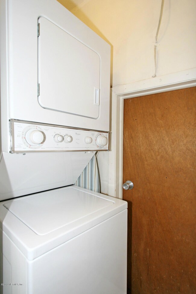 Laundry area off kitchen