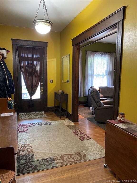 Foyer entrance to the family room