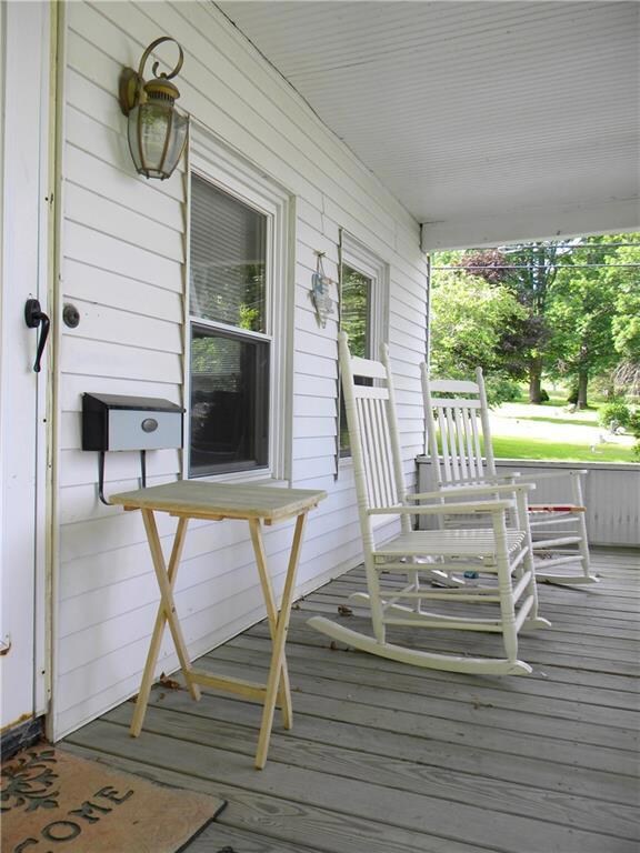 Sit on the Covered Front Porch