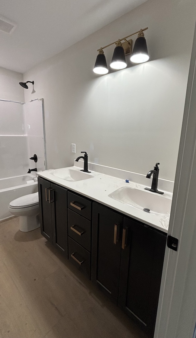 Bathroom 2 has double vanity~