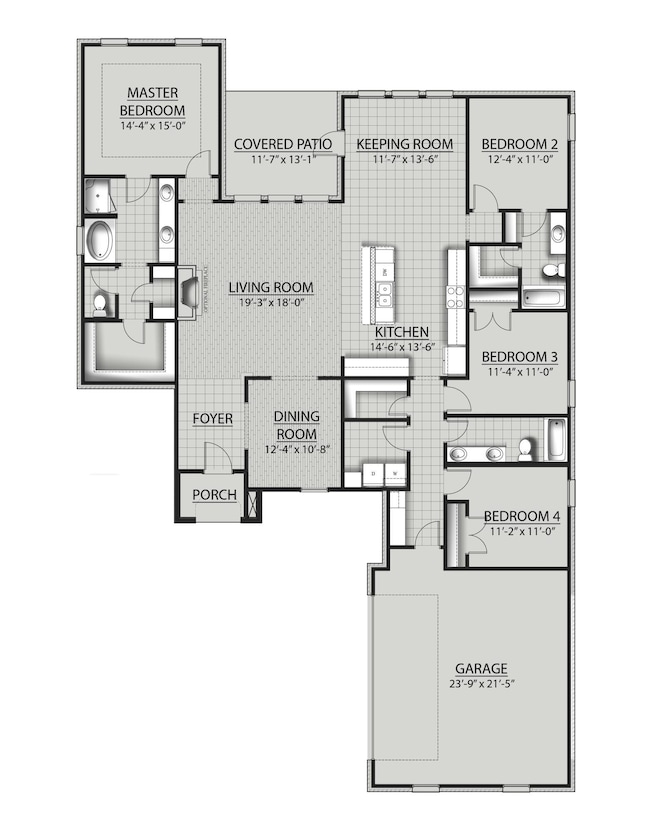 Claudet A-G 3 Floor Plan