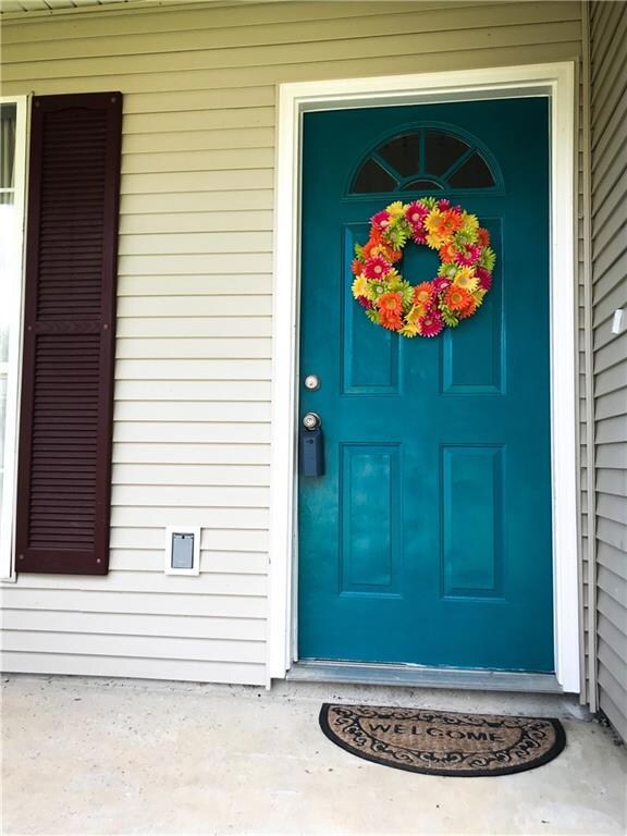 Inviting colorful doorway!