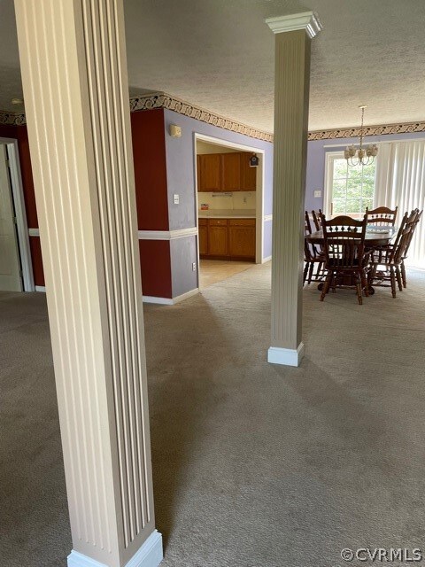 open & spacious great room with dining room