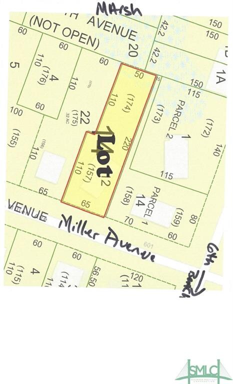 Duplex lot on marsh, 4 blocks to the beach