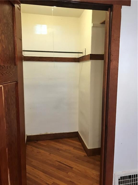 Enormous closet off of main living area.