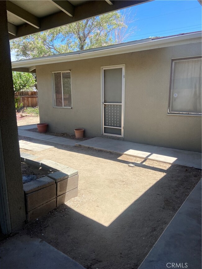 Courtyard, bedroom door