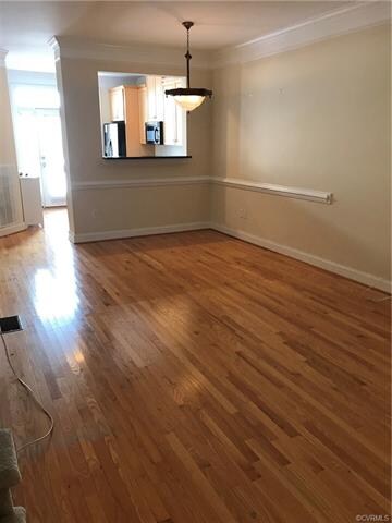 Living room and dining area