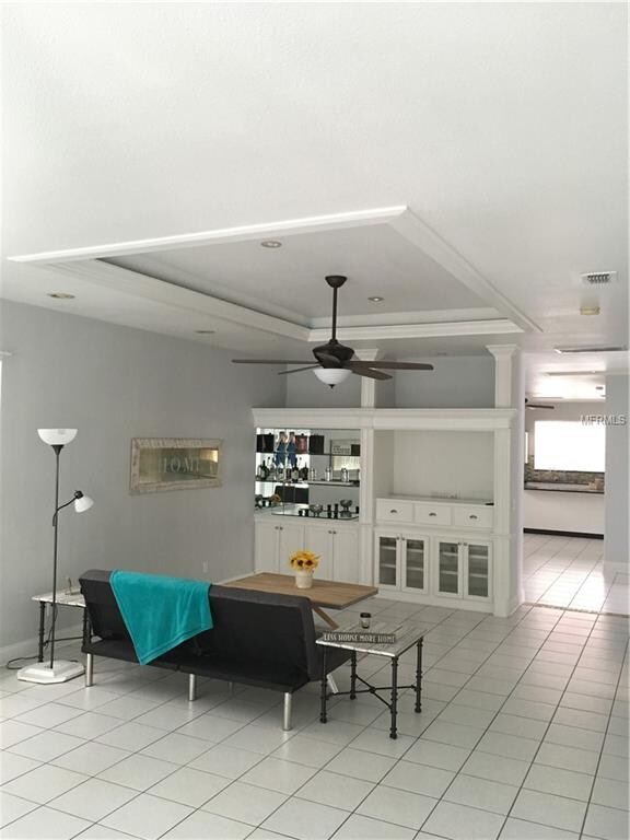 Living Room - Built In Entertainment and Dry Bar! 