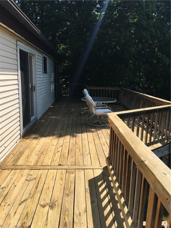 Large balcony/deck outside of 2nd floor bedrooms t