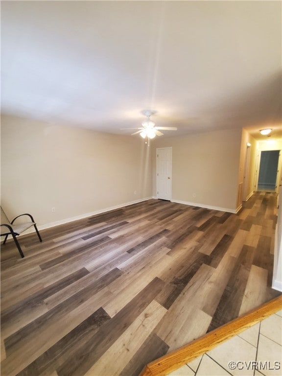 Living room with new luxury plank vinyl flooring
