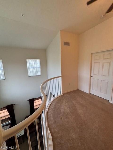Atrium overlooks living area