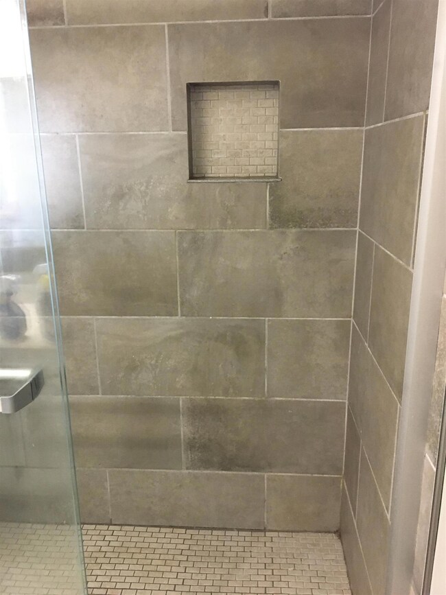 Master tiled shower