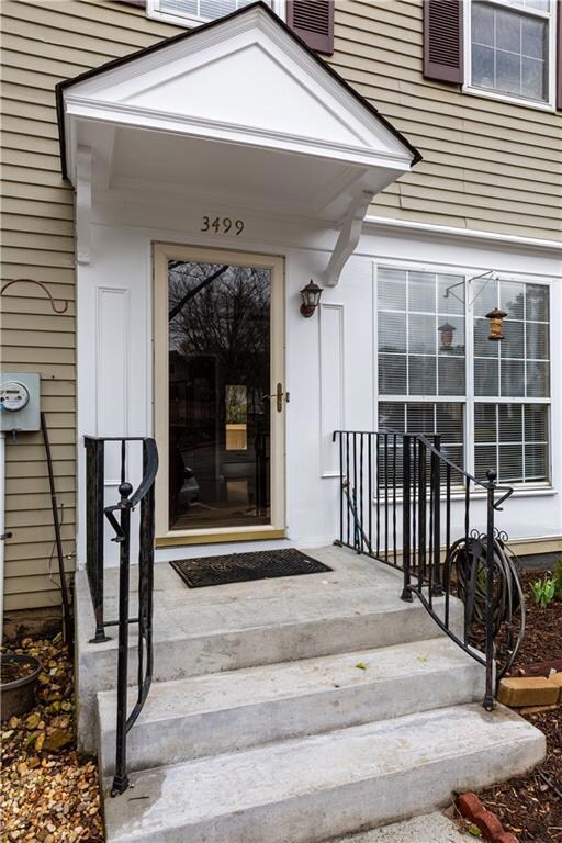 Doorway to property