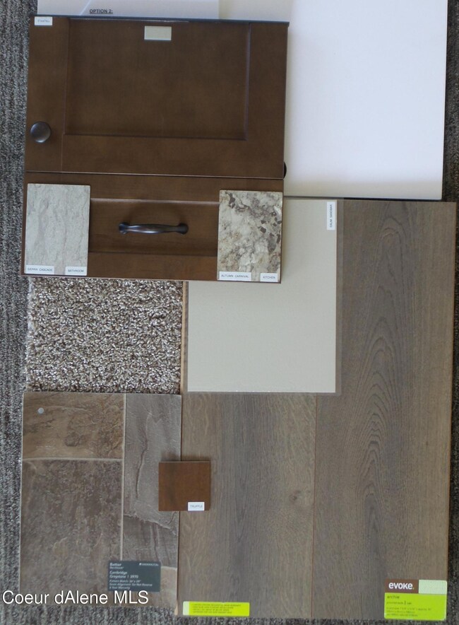 Interior Color Pallet for this home.