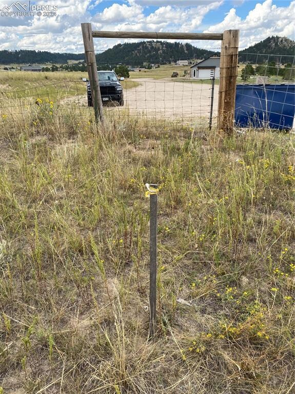 Southeast Lot corner looking north