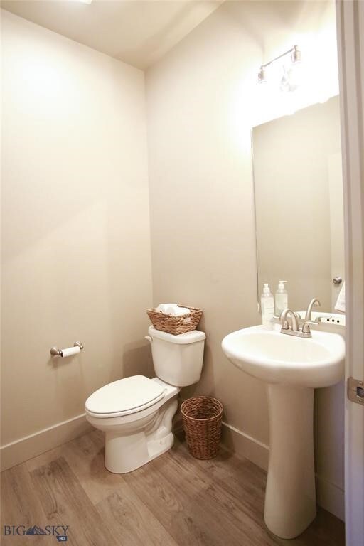 Half bath downstairs off of living room