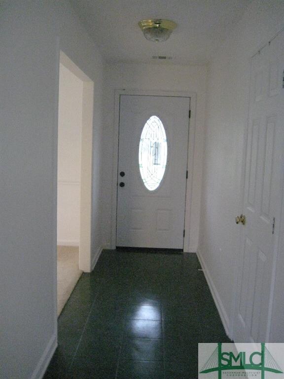 Large foyer with new front door