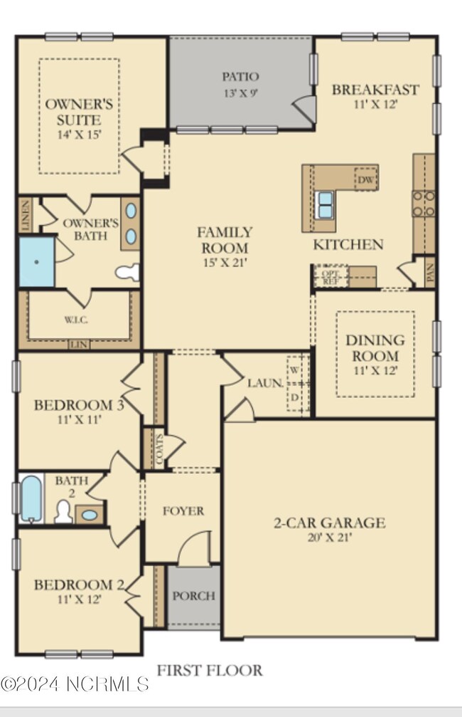 Litchfield floor plan one level