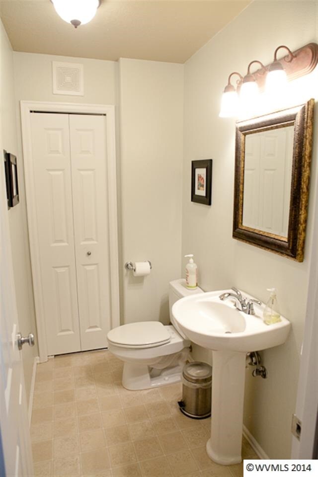 Powder room on main floor
