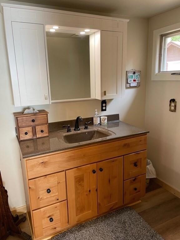The bathroom off the Kitchen is so convenient for guests...