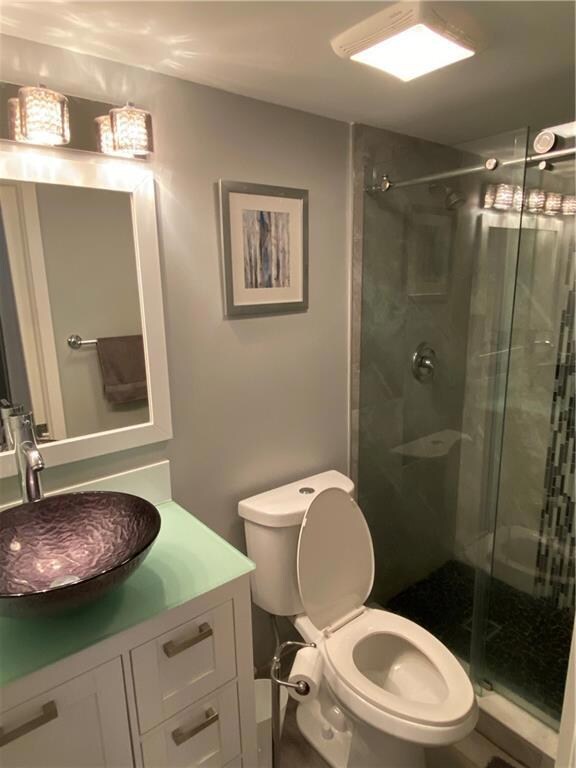 1st bathroom with walk in shower